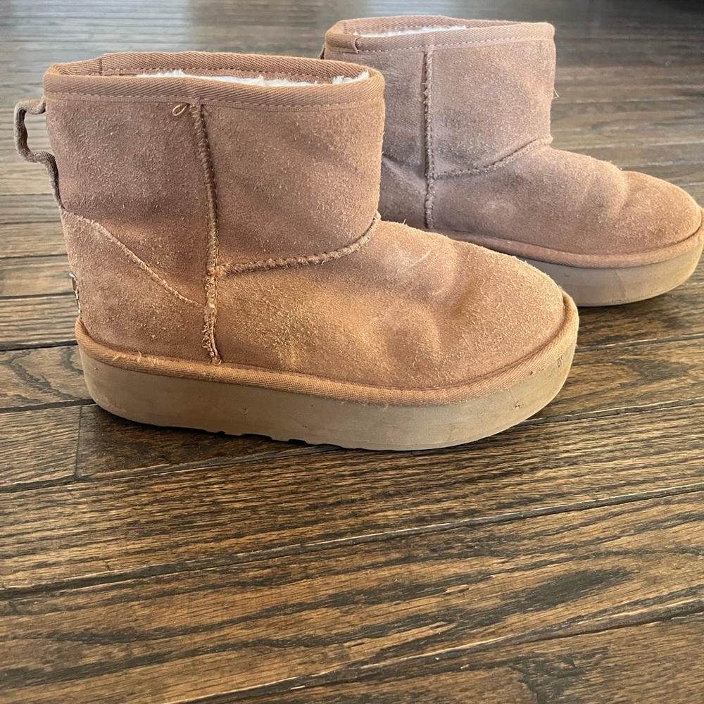 UGG platform ankle boots